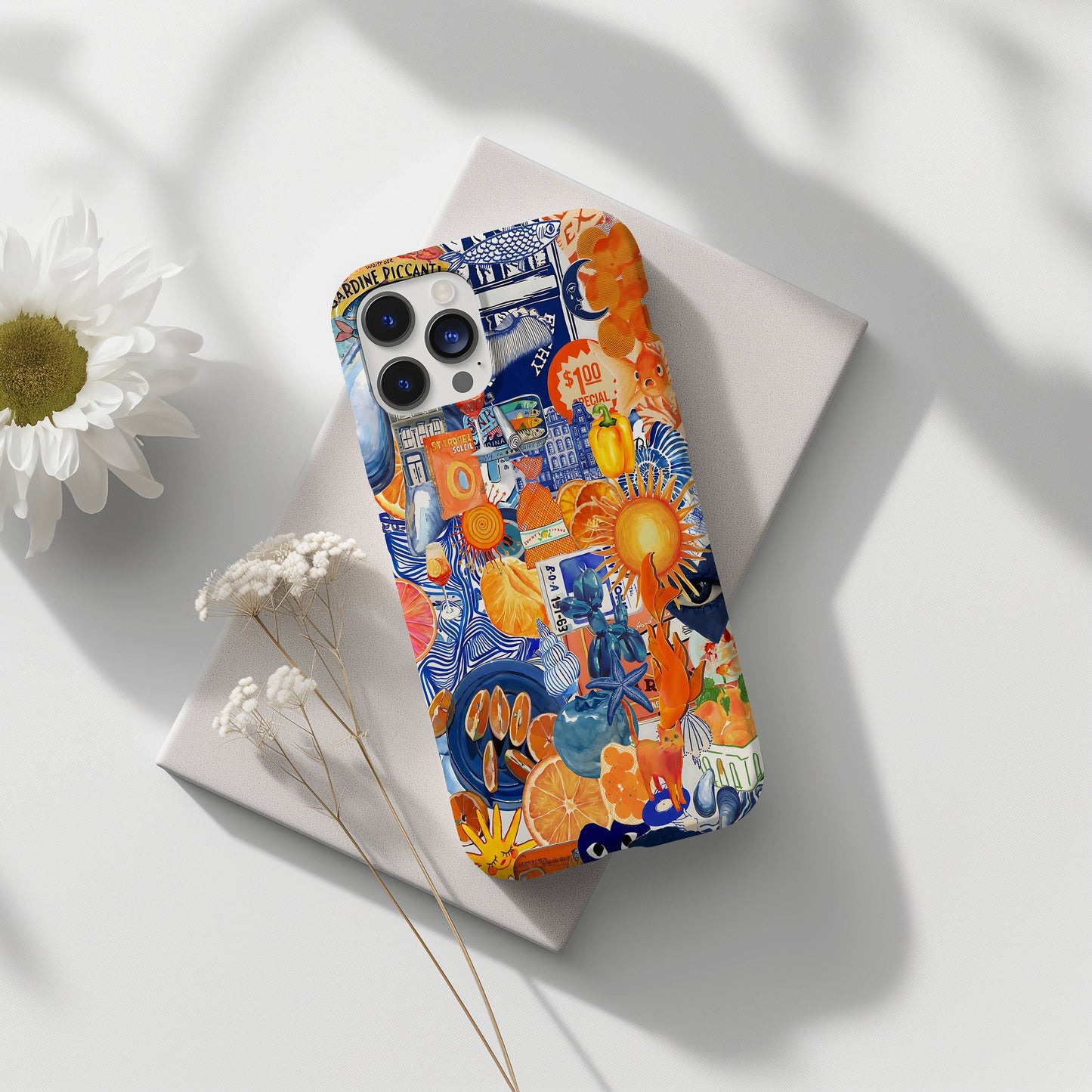 Italian Summer Themed Collage Phone Case, European Summer, Scrapbook Phone Case Aesthetic, iPhone 15 14 13 12 11 Pro Max 8 Plus X Aesthetic
