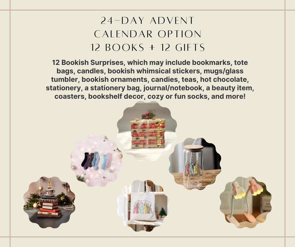 Christmas Blind Date with a Book Gift Holiday Advent Calendar Blind Date with a Book Gift Set Christmas Bookish Gift Bundle For Book Lover